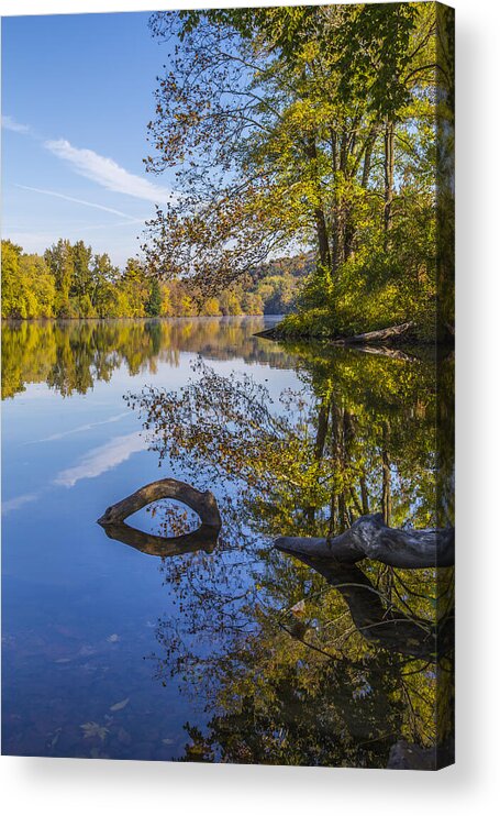 Peaceful Autumn Acrylic Print featuring the photograph Peaceful Autumn by Karol Livote