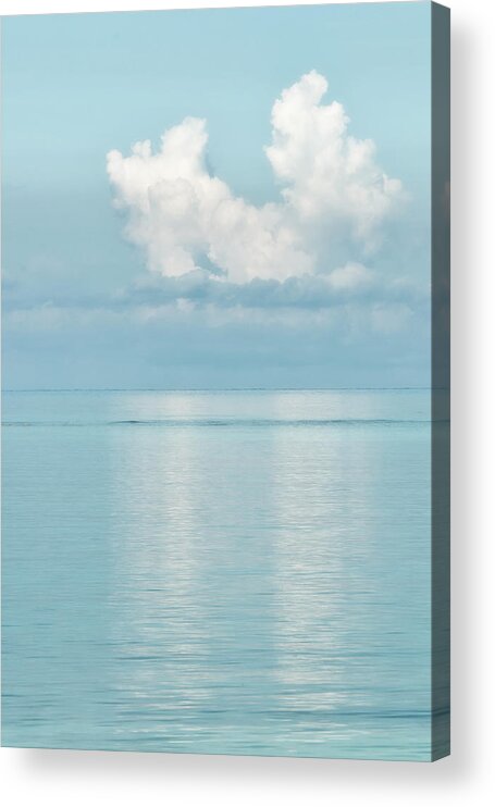 Jamaica Acrylic Print featuring the photograph Peaceful Reflections of Clouds by Gary Slawsky