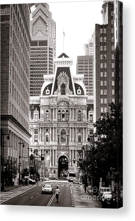Philadelphia Acrylic Print featuring the photograph Philadelphia City Hall by Olivier Le Queinec