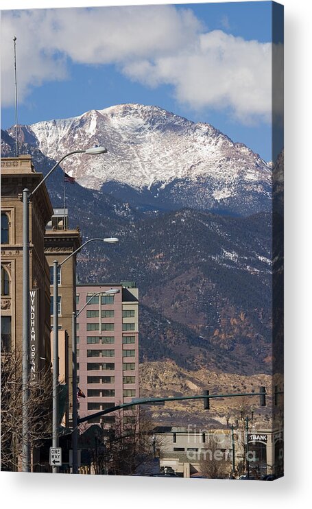 Pikes Peak Acrylic Print featuring the photograph Pikes Peak Avenue by Steven Krull