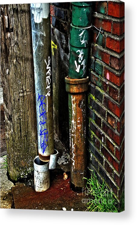 Abstract Acrylic Print featuring the photograph Pipe Dream by Lauren Leigh Hunter Fine Art Photography