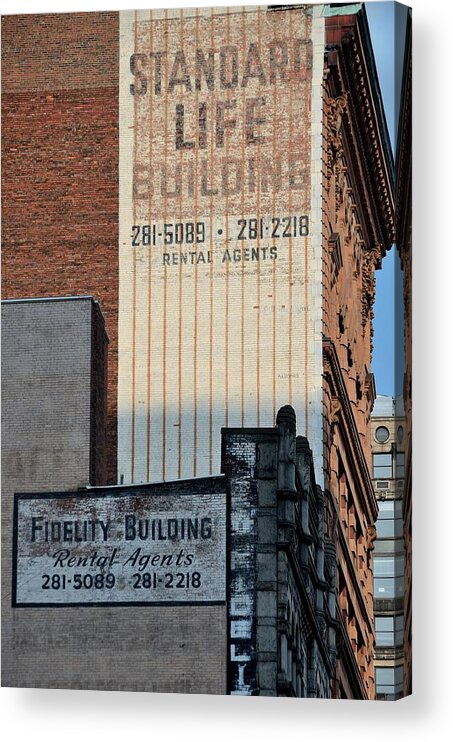 Pittsburgh Acrylic Print featuring the photograph Pittsburgh Architecture 3 by Steven Richman