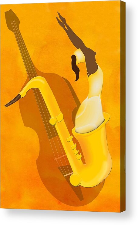 Dance Acrylic Print featuring the digital art Play Me by Terry Boykin