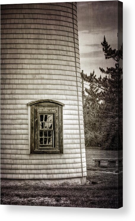 Architecture Acrylic Print featuring the photograph Plum Island Window by Joan Carroll