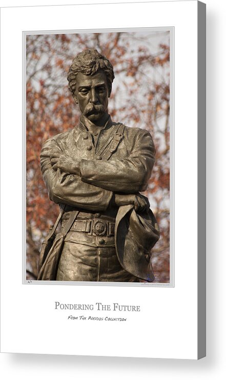 Confederate Soldier Acrylic Print featuring the digital art Pondering The Future by Joe Paradis