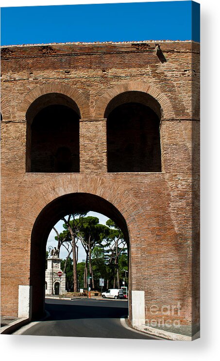 Pinciana Acrylic Print featuring the photograph Porta Pinciana by Luis Alvarenga