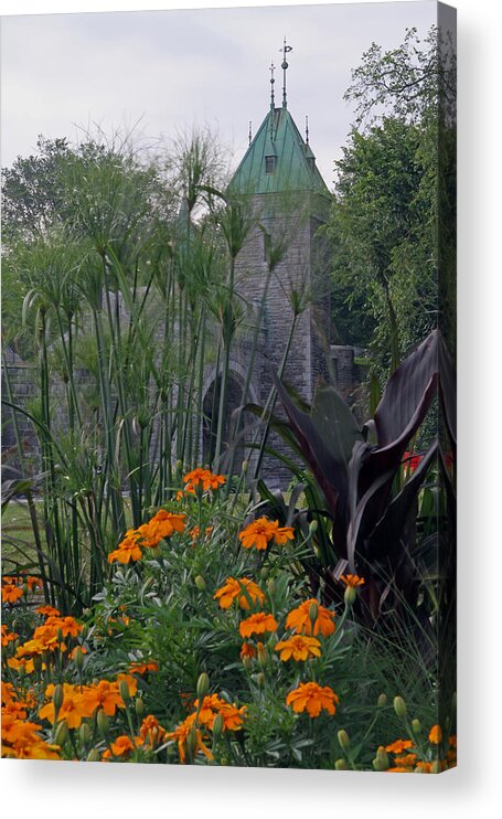 Porte Acrylic Print featuring the photograph Porte Saint-Louis in Quebec City by Juergen Roth