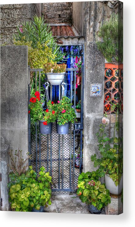 Europe Acrylic Print featuring the photograph Pots Perouge France by Tom Prendergast