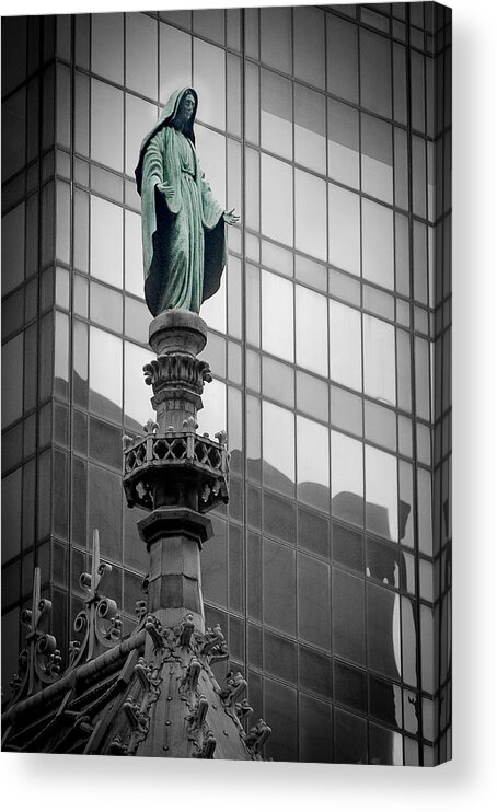 Blessed Mother Acrylic Print featuring the photograph Pray For Us Sinners by Frank Mari