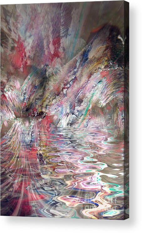 Hotel Art Acrylic Print featuring the digital art Prayers In The Cave by Margie Chapman
