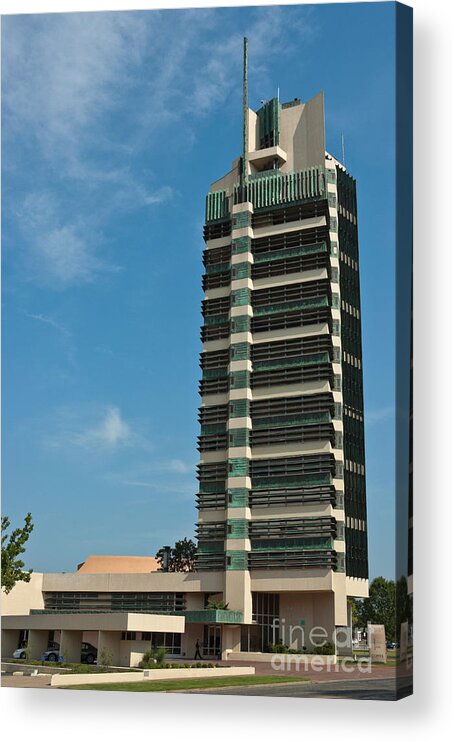 Building Acrylic Print featuring the photograph Price Tower, Bartlesville, Oklahoma by Richard and Ellen Thane