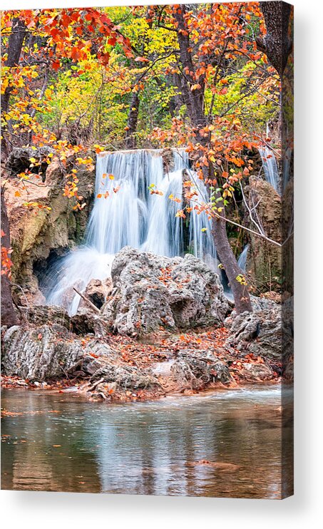 Arbuckle Mountains Acrylic Print featuring the photograph Price's Falls by Victor Culpepper