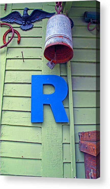 R Acrylic Print featuring the photograph R by Barbara McDevitt