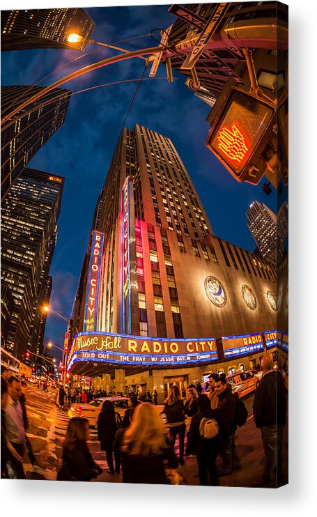 Radio City Music Hall Acrylic Print featuring the photograph Radio City by James Howe