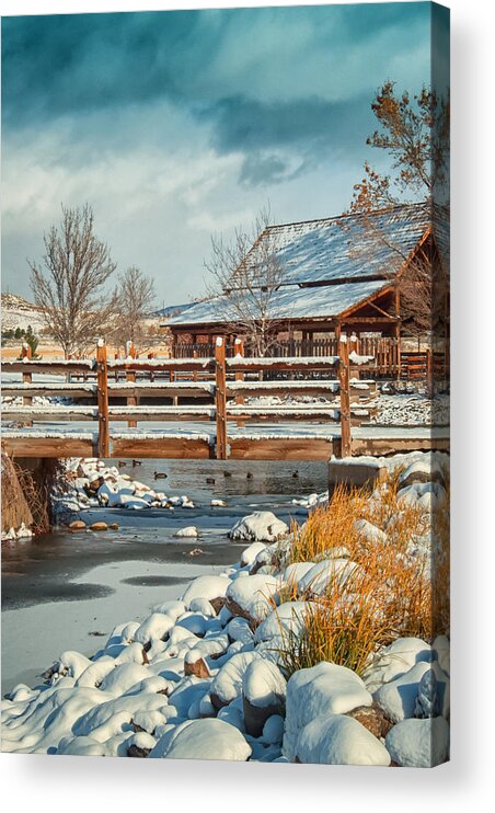 Reno Nevada Acrylic Print featuring the photograph Rancho San Rafael Pavilion by Janis Knight