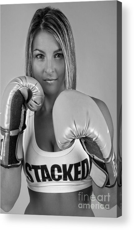 Melissa Dero Acrylic Print featuring the photograph Ready to Rumble - Boxing by Lee Dos Santos