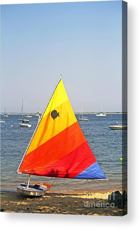 Summer Acrylic Print featuring the photograph Ready to Sail by Sebastian Mathews Szewczyk