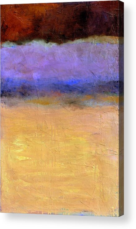 Lake Acrylic Print featuring the painting Red Sky by Michelle Calkins