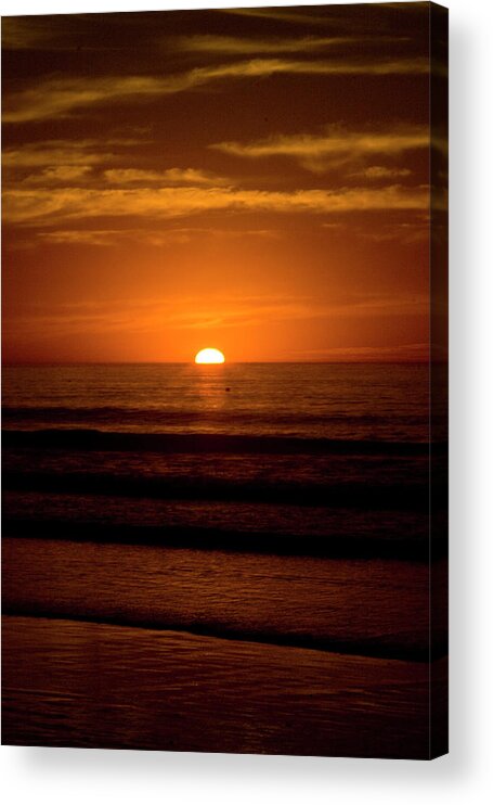 Backgrounds Acrylic Print featuring the photograph Red Sunset by Terry Thomas