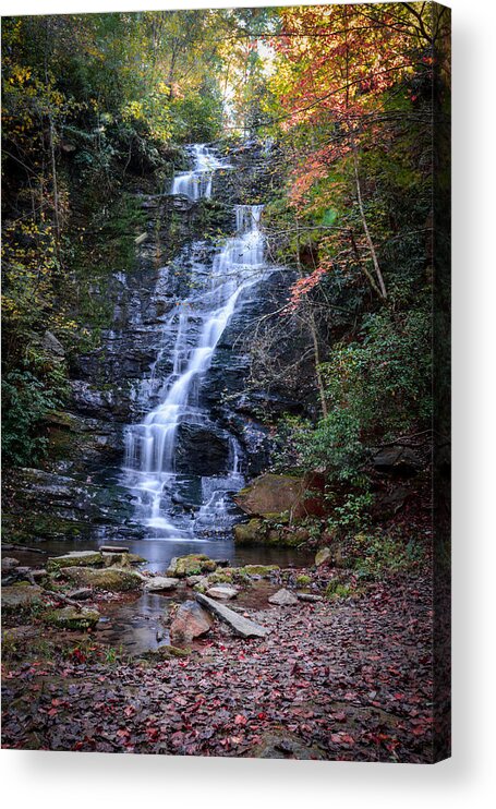 Reedy Branch Falls. Oconee County Acrylic Print featuring the photograph Reedy Branch Falls by Mary Timman