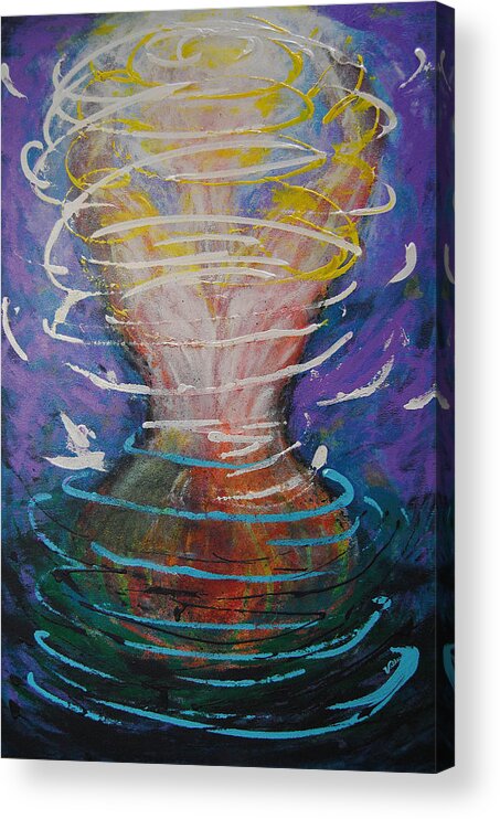 Spiritual Acrylic Print featuring the painting Release and Renewal by Vallee Johnson
