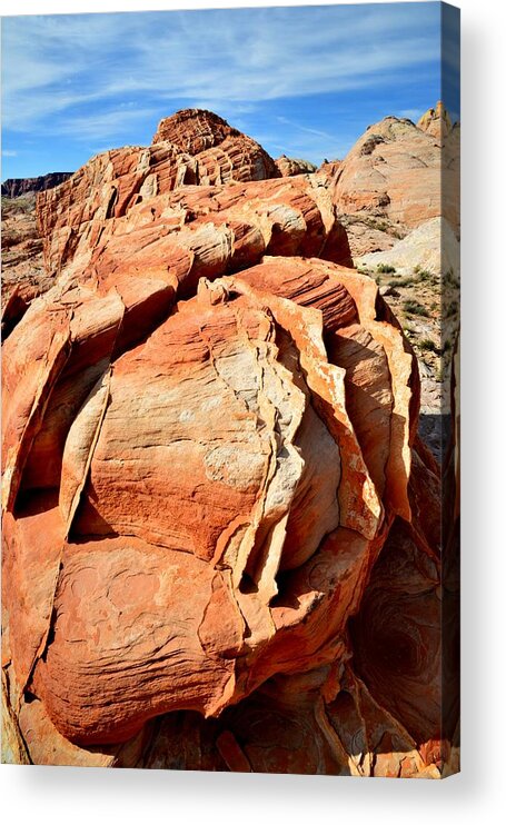 Valley Of Fire State Park Acrylic Print featuring the photograph Repetition by Ray Mathis
