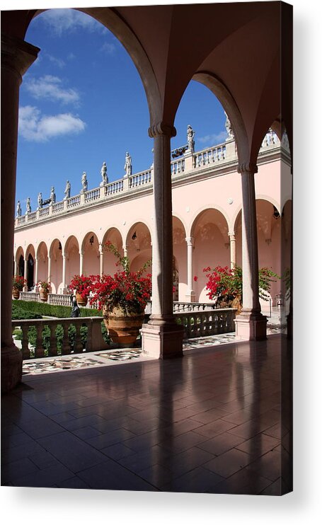 Ringling Museum Acrylic Print featuring the photograph Ringling Museum Arcade by Christiane Schulze Art And Photography