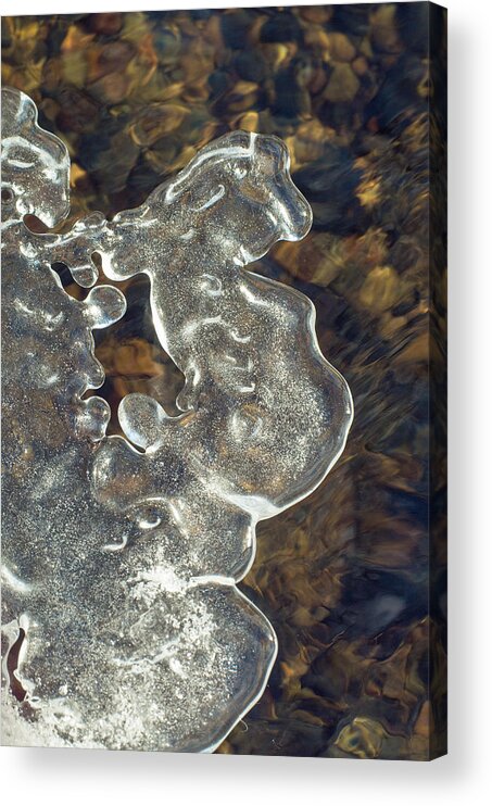 Ice Acrylic Print featuring the photograph River Ice by Jim Zablotny
