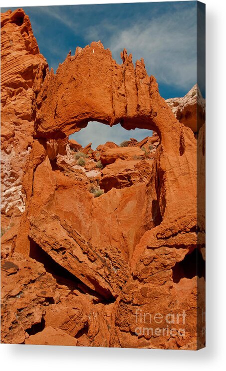 Nature Acrylic Print featuring the photograph Rock Formations, Bowl Of Fire, Nevada by Mark Newman