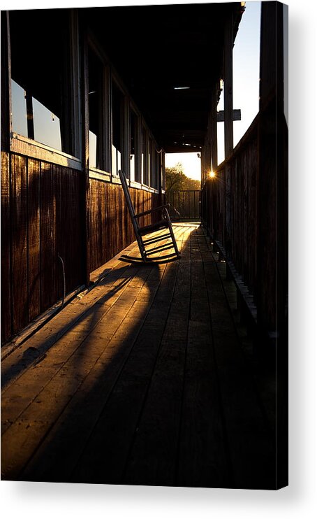 Louisiana Acrylic Print featuring the photograph Rockin' The Sunset by Ron Weathers