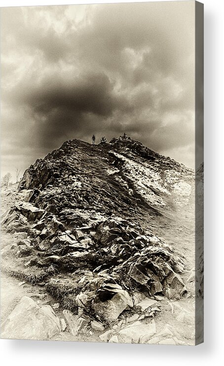 hill Top Acrylic Print featuring the photograph Rocky Pathway V3 by Lenny Carter