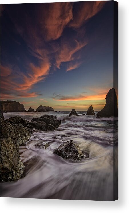 Marin Headlands Acrylic Print featuring the photograph Rodeo Sunset by Rick Berk