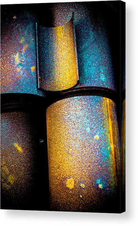 Rusted Pipe Acrylic Print featuring the photograph Rust Number 3 by Craig Perry-Ollila