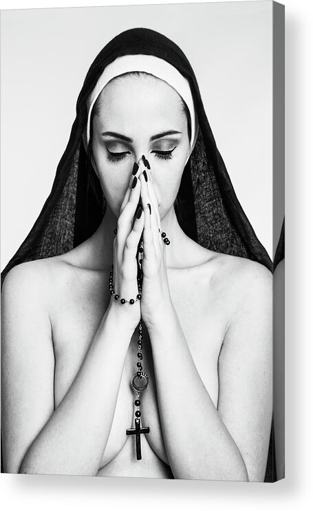 Woman Acrylic Print featuring the photograph Sacred And Profane by Igor Genovesi