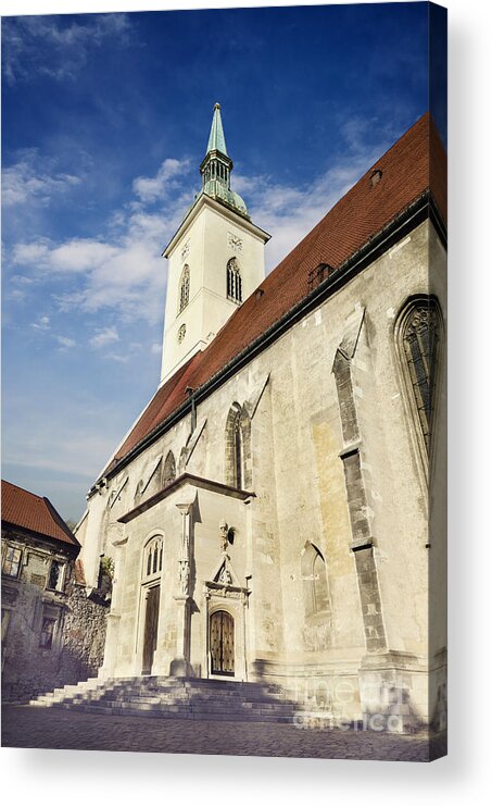 Bratislava Acrylic Print featuring the photograph Saint Martins cathedral by Jelena Jovanovic