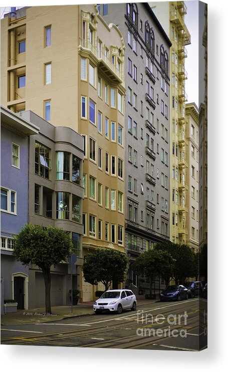 Highrise Acrylic Print featuring the photograph San Francisco Architecture by Richard J Thompson 