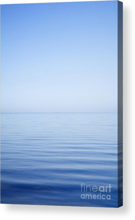 Background Acrylic Print featuring the photograph Sea and Sky Very Calm by Colin and Linda McKie