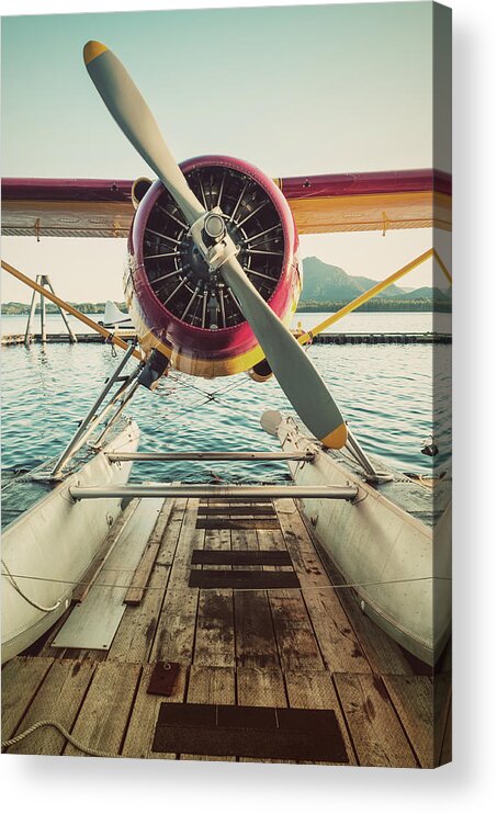 Propeller Acrylic Print featuring the photograph Seaplane Dock by Shaunl