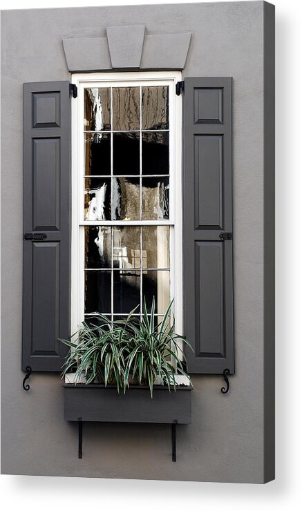 Charleston Acrylic Print featuring the photograph Shades Of Grey In Charleston by Skip Willits