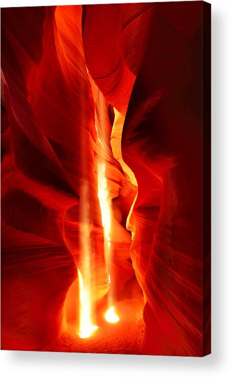Antelope Canyon Acrylic Print featuring the photograph Shining Light by Midori Chan