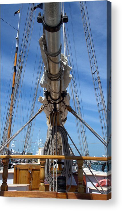 Mast Acrylic Print featuring the photograph Ship Shape in Key West by Bob Slitzan