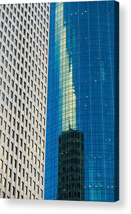 Architecture Acrylic Print featuring the photograph Side by Side by Raul Rodriguez