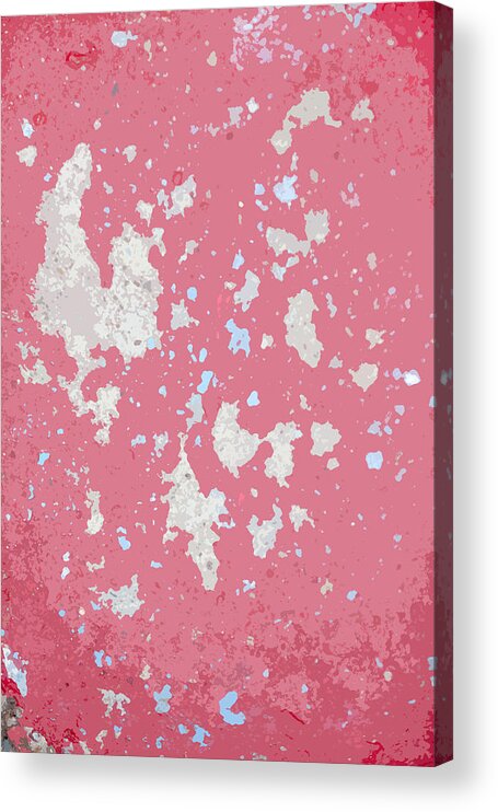 Abstract Acrylic Print featuring the photograph Sidewalk Abstract-15 by Art Block Collections