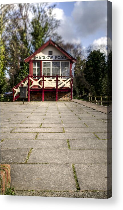 Railroad Acrylic Print featuring the photograph Signal Box by Spikey Mouse Photography