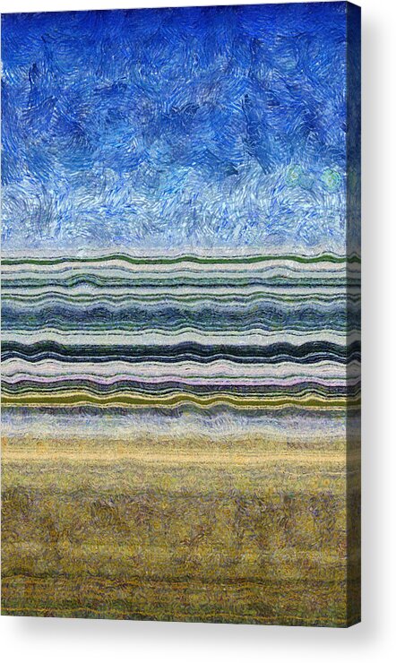 Water Acrylic Print featuring the digital art Sky Water Earth 2 by Michelle Calkins