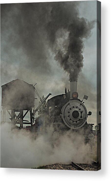 Engine 353 Acrylic Print featuring the photograph Smokin Engine 353 by Paul Freidlund