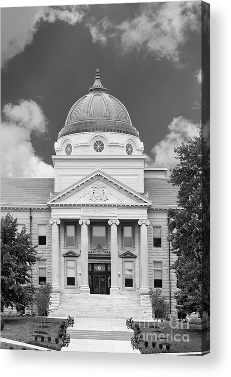 Academic Hall Acrylic Print featuring the photograph Southeast Missouri State University Academic Hall by University Icons