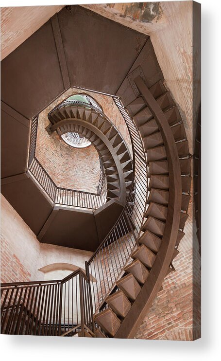 Tranquility Acrylic Print featuring the photograph Spiral Staircase In Lamberti Tower by Buena Vista Images