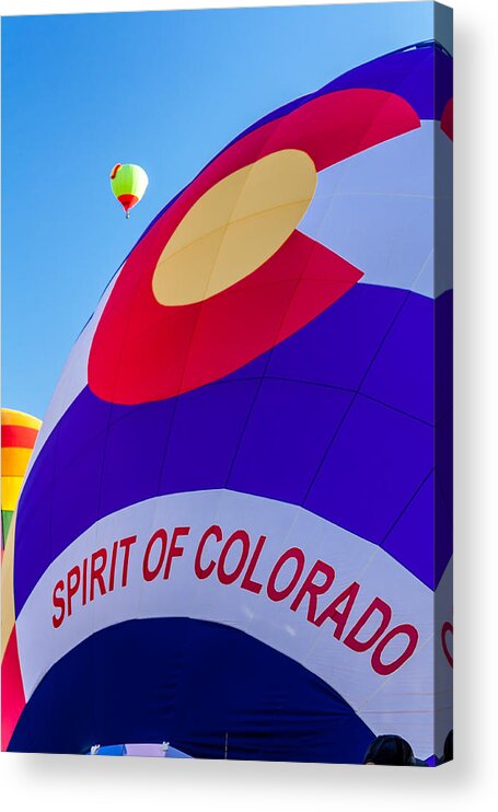 Colorado Acrylic Print featuring the photograph Spirit of Colorado Proud by Teri Virbickis