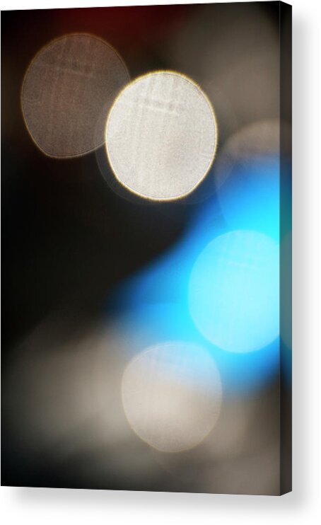 Holiday Acrylic Print featuring the photograph Spots Of Light Background by Brian Stablyk